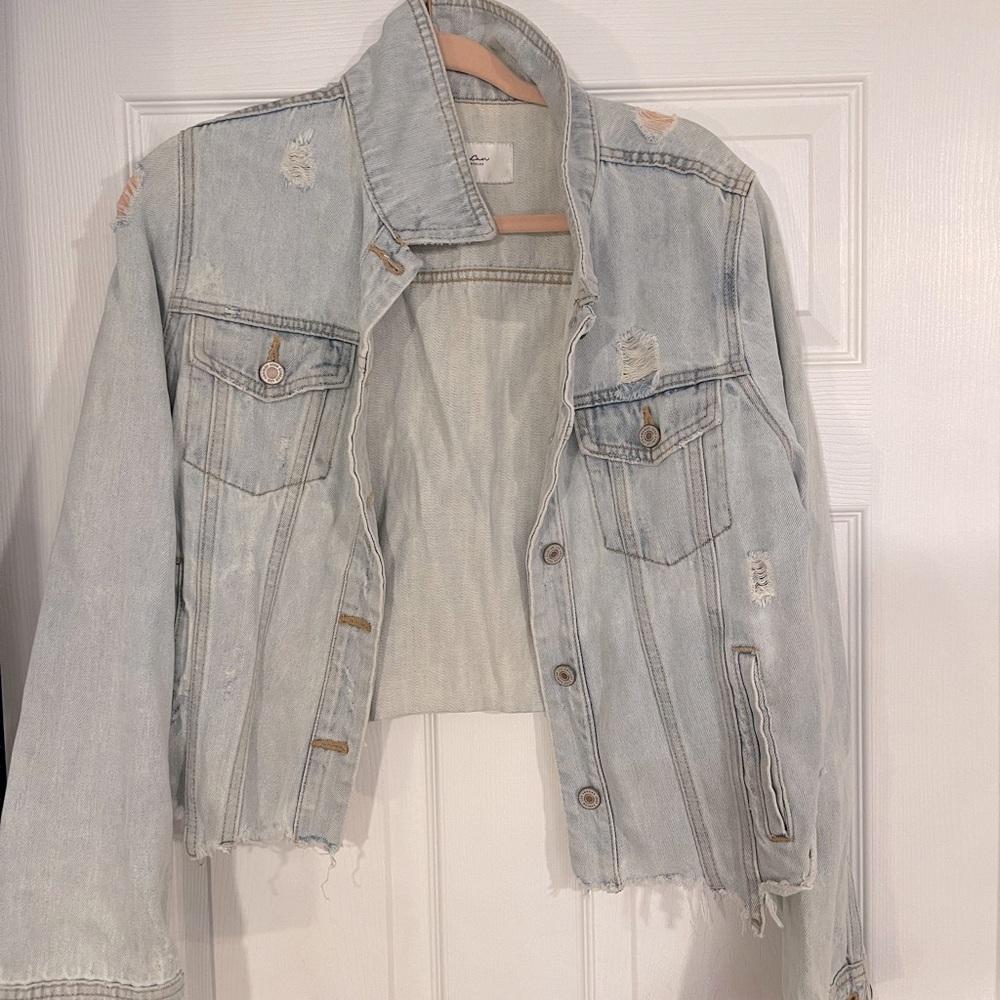 Distressed Jean jacket
